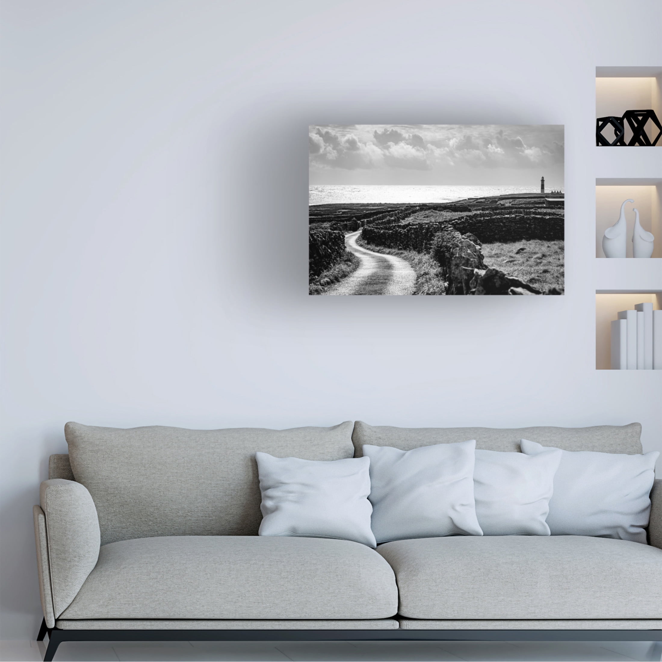 Trademark Fine Art Tony Galvin Road to the Shore Canvas Wall Art