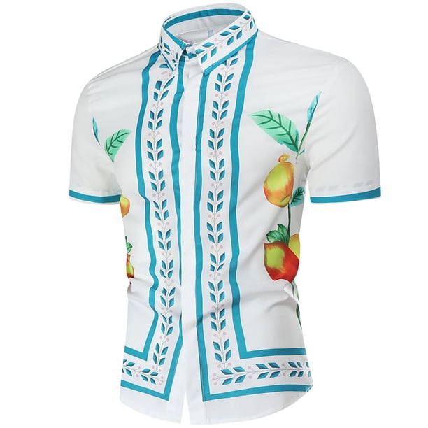 WenDang Camisa hawaiana informal de manga corta para hombre WenDang Camisa hawaiana informal de manga corta para hombre