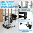 thumbnail image 2 of Missky Patient Lift Transfer Chair, Mobility Lift with 180°Split Seat & Bayonet Lock for Caregivers, Elderly Living, 2 of 6
