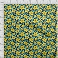 thumbnail image 4 of oneOone Velvet Medium Yellow Fabric Floral Sewing Craft Projects Fabric Prints By Yard 58 Inch Wide, 4 of 4
