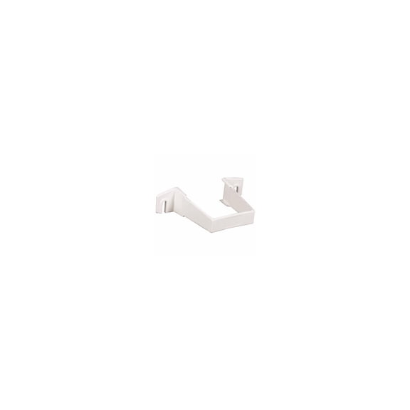 Amerimax T0534 Downspout Clip, Square, Vinyl, White, 2-In. - Quantity 1