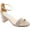 Beige Suede, variant on Women's Touch Ups January Sandal Black Suede 8.5 M