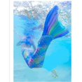 thumbnail image 3 of Adult Reinforced Mermaid Tail For Swimming, Monofin Included Blue S, 3 of 5