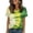 ☃291-Green, variant on Nuoqisi Women's Tie Dye Summer Multicolor Cute Rainbow Funny Fasion Tee Short Sleeve Crewneck Gift T Shirt