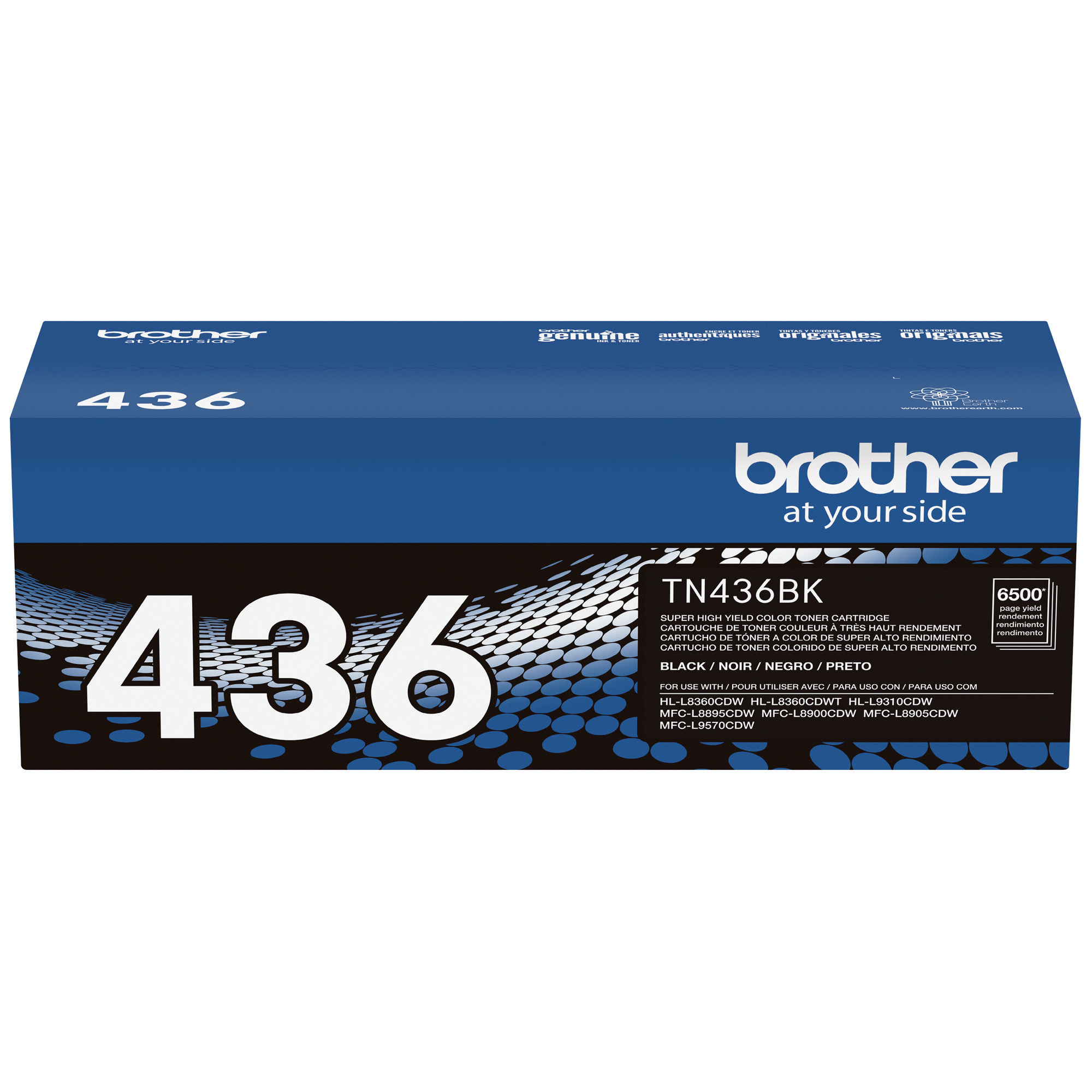 Brother TN TN436BK Monochrome Printer cartridge, Black, 1Pack