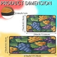 thumbnail image 2 of Fruit Grapes Retro Kitchen Mat Set of 2 Non-Slip Washable Kitchen Rugs Waterproof Comfort Standing Floor Mats for Kitchen Home Office Sink Laundry 17x29 Inch + 17x47 Inch, 2 of 6