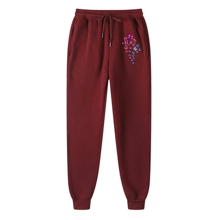 

ketyyh-chn99 Pajama Pants Women s Wide Band Regular Length Pull-on Straight Leg Pant with Tummy Control