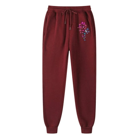 

ketyyh-chn99 Pajama Pants Women s Wide Band Regular Length Pull-on Straight Leg Pant with Tummy Control