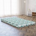 thumbnail image 5 of Hawaii Foldable Mattress, Paper Cut Style Beach Art, 78.7" x 47.2", Teal Blush, by Ambesonne, 5 of 6