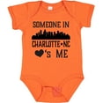 thumbnail image 3 of Inktastic Charlotte North Carolina Someone Loves Me Boys or Girls Baby Bodysuit, 3 of 5