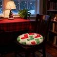 thumbnail image 2 of Christmas Chair Cushion Winter Seat Pad with Cotton Linen Fill, Printed Decorative Cushion for Dining Office Chair Indoor Outdoor Use(B), 2 of 5