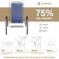 thumbnail image 5 of Arlopu 4pcs Patio Dining Chairs, Outdoor Stackable Armrest Chairs with Textilene for Backyard Deck Garden, 5 of 10