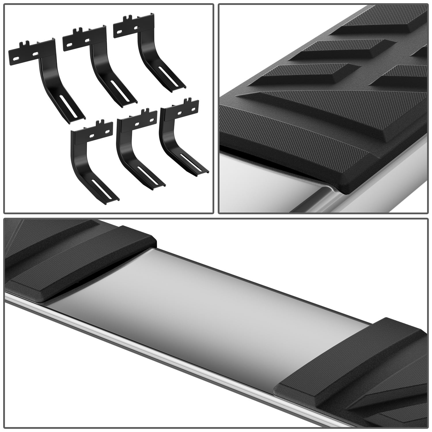 DNA Motoring 6.5" Side Step Nerf Bars Running Boards for 2009-2024 Dodge Ram 1500 Extended Cab