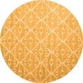 thumbnail image 1 of Ahgly Company Indoor Round Abstract Orange Contemporary Area Rugs, 5' Round, 1 of 1