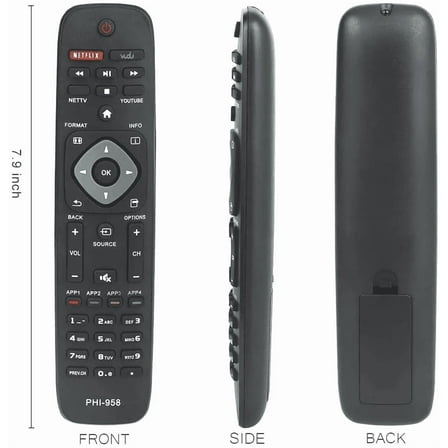 Universal Remote for Philips TV 65PFL5604 43PFL5604/F7 50PFL5604/F7 65PFL5504/F7