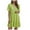 Green, variant on felwors Women's Lapel Summer Button Front Knee Length Flattering Loose Fitting Casual Dresses Green, XXL