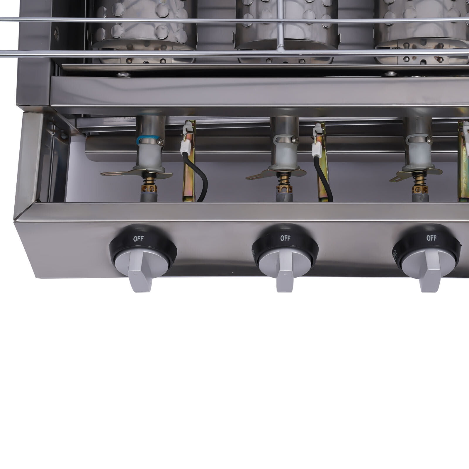 8 Burner BBQ Gas Grill Barbeque Outdoor Cooking Stainless steel Large Grill Grid 8 Head LPG  Gas Barbecue Grill Commercial BBQ Machine Outdoor Cooker Smokeless Commercial Gas Grill