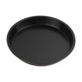 thumbnail image 2 of Round Pizza Mould Plate Pan Deep Tray Carbon Steel Non-Stick Mold Baking Oven Tool 11In Black, 2 of 4