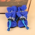 thumbnail image 4 of Flmtop 4 Pcs/Ensemble Bottes de Pluie Chaudes d'Hiver pour Chien Chat Chaussures de Sport Antidérapantes Rouges, 4 of 8