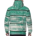 thumbnail image 7 of Pofeuu Old Green Wooden Print Mens Casual Hooded Collar Drawstring Hoodies Pullover Sweatshirts Casual Long Sleeve Shirts-Large, 7 of 7