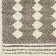 thumbnail image 5 of Hauteloom Hija Farmhouse Shag Living Room, Bedroom Area Rug - Shaggy Plush Pile Carpet - Soft Touch High Pile - Beige, Brown, Cream - 6'7" x 9', 5 of 7