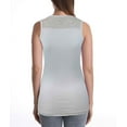 thumbnail image 3 of SUMONA Women Round Neck Accent Grey Two Tone Casual Basic Ribbed Tank Top, 3 of 3