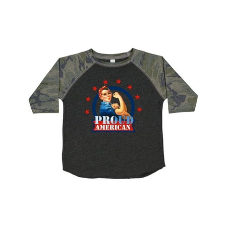 

Inktastic Rosie Riveter Proud American Gift Toddler Toddler Girl T-Shirt