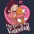 thumbnail image 3 of CafePress - My Cat Is My Valentine Sweatshirt - Kids Sweatshirt, Youth Crew Neck Sweatshirt, 3 of 4