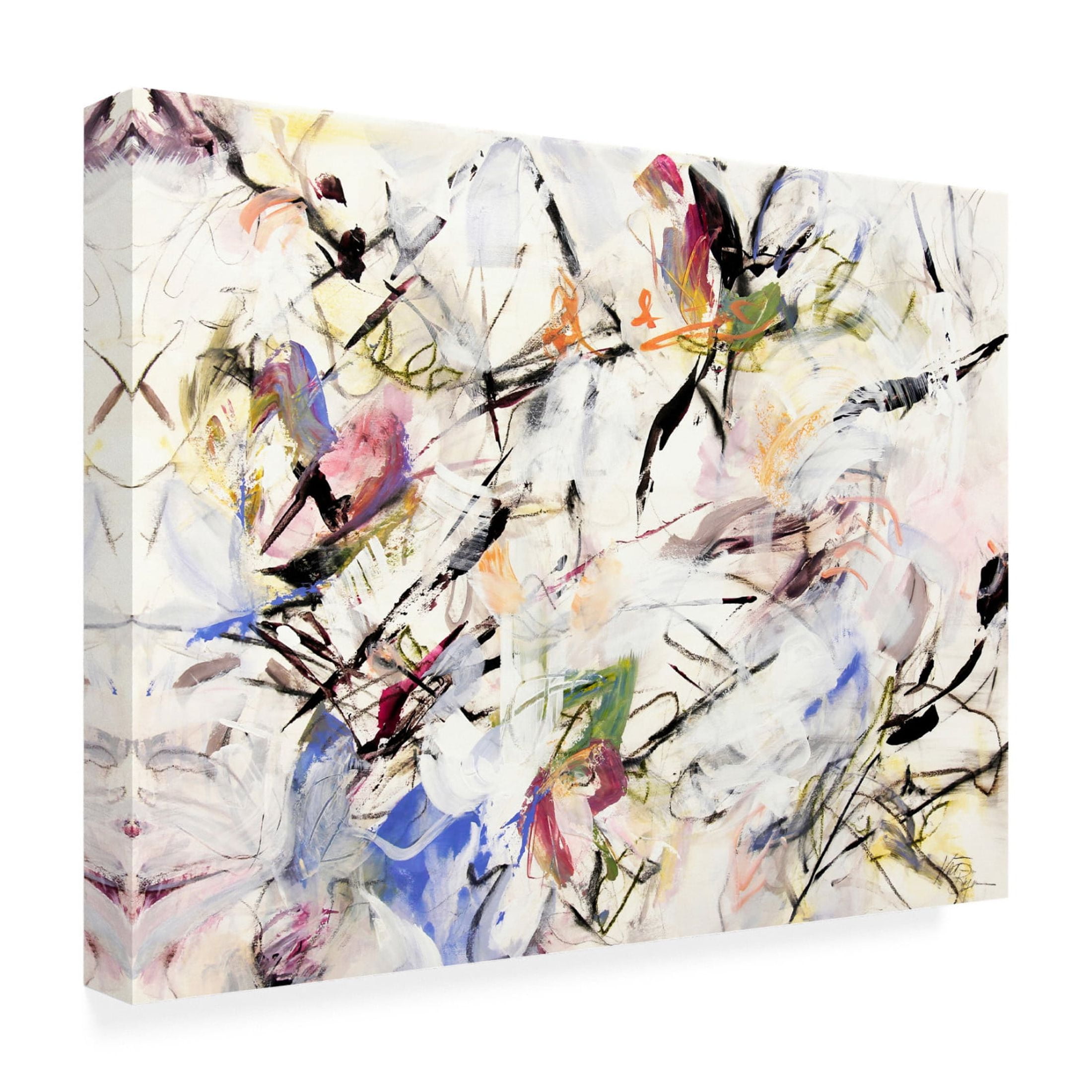 Canvas Wall Art - Kati Bujna 'Magnolia Life Blossoms 1' Wall Art for Living Room, Bedroom, or Office Décor by Trademark Fine Art - 47 x 35 Inches