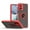 Red, variant on For Motorola Moto G 5G 2023 Impact Metal Ring Holder Stand Magnetic Car Mount Protective Hybrid Case Cover Black