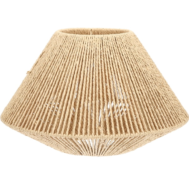Cubierta de lámpara de lámpara Cubierta de lámpara vintage de lámpara tejida de lámpara de lámpara de estilo Zen Shade