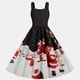 thumbnail image 4 of Christmas Vintage Swing Dress Elegant Long Dresses Sleeveless Cocktail Dress for Christmas Birthday New Year, 4 of 4