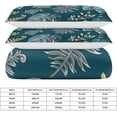 thumbnail image 2 of HAHDAXIA Plant Tree Pattern Bedding Solid Comforter Set for All Seasons,3 Pieces(1 Comforter+2 Pillowcases),Soft Microfiber Bedding Set King(90"x90"), 2 of 7