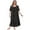 Black, variant on Women's Short Sleeve Nightdress - Plus Size Women's Casual Nightgown Sleepwear, Short Sleeves Comfortable Soft Oversized Loose Print Sleepdress XL-5XL