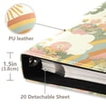 thumbnail image 3 of FORMRS 3 Ring Photo Album 4"x6" Self Adhesive Large Capacity PU Leather Cover, Beige Clouds, 3 of 8