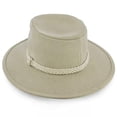thumbnail image 4 of Walrus Boatsman Charter Tan Outback Hat – Wide Brim Canvas Safari Hat for Men – Sun Protection Hat with Braided Band – UV Shield Outdoor Adventure Hat H7012, 4 of 6