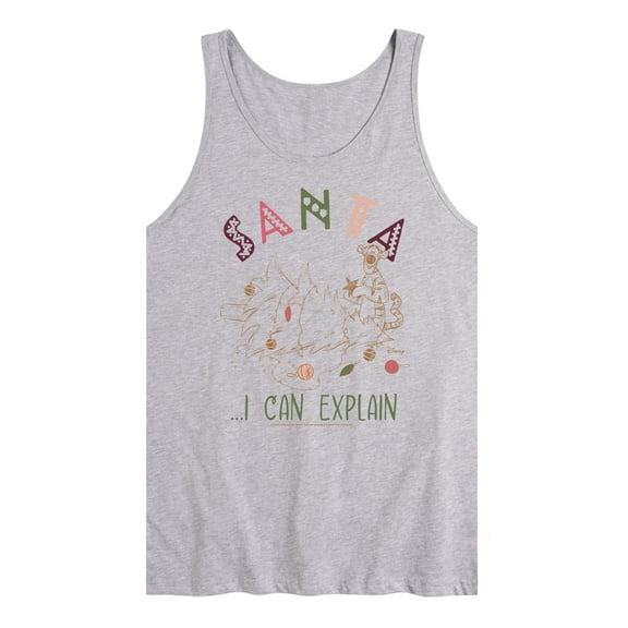 Disney Winnie The Pooh - Christmas Tigger - Santa, I Can Explain - Men's Jersey Tank Top