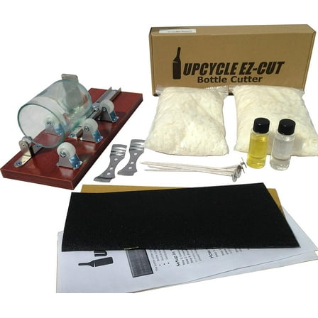 DIY Gateway Candle Making Kit & Bottle Cutter: Make Candles Out of Wine Bottles – with 2 LB Soy Wax, Scents, Wicks   Holders & Other Supplies