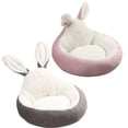 thumbnail image 2 of Cuddler Pet Bed Detachable Washable Rabbit Design Cat Cushion Bed Round Dog Bed, 2 of 10