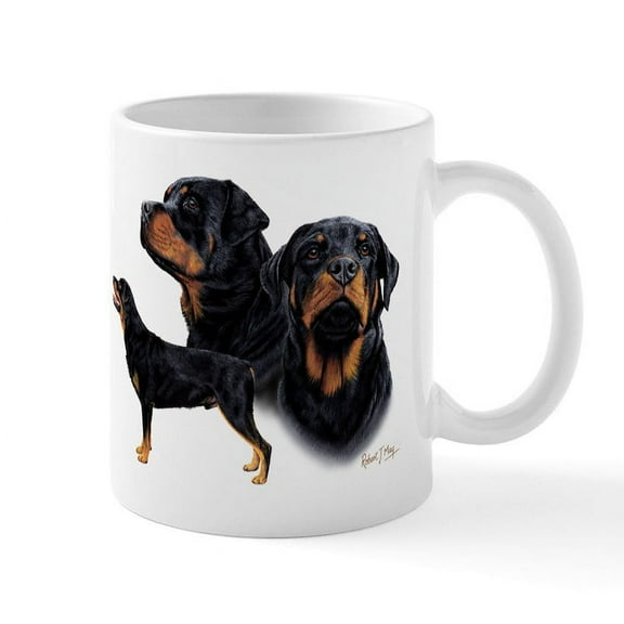 CafePress - Rottweiler Mug - 11 oz Ceramic Mug - Novelty Coffee Tea Cup