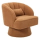 thumbnail image 1 of Yeshouse Sillón giratorio moderno, tapizado, con respaldo medio, almohada y rotación de 360°, sillón de lectura tapizado con brazos para dormitorio y sala de estar, 1 of 5