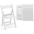 thumbnail image 1 of Costway Lot de 12 Chaises Pliantes en Résine avec Siège Rembourré Cadre en Résine Toutes Saisons pour Patio, 1 of 7