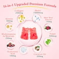 thumbnail image 3 of Paquete de 2 gomitas de colágeno para mujeres y hombres, péptidos de colágeno hidrolizado tipos I, II, III, V, X con biotina y ácido hialurónico, vitaminas C A D E B12 K2, sin azúcar para la piel, el, 3 of 5