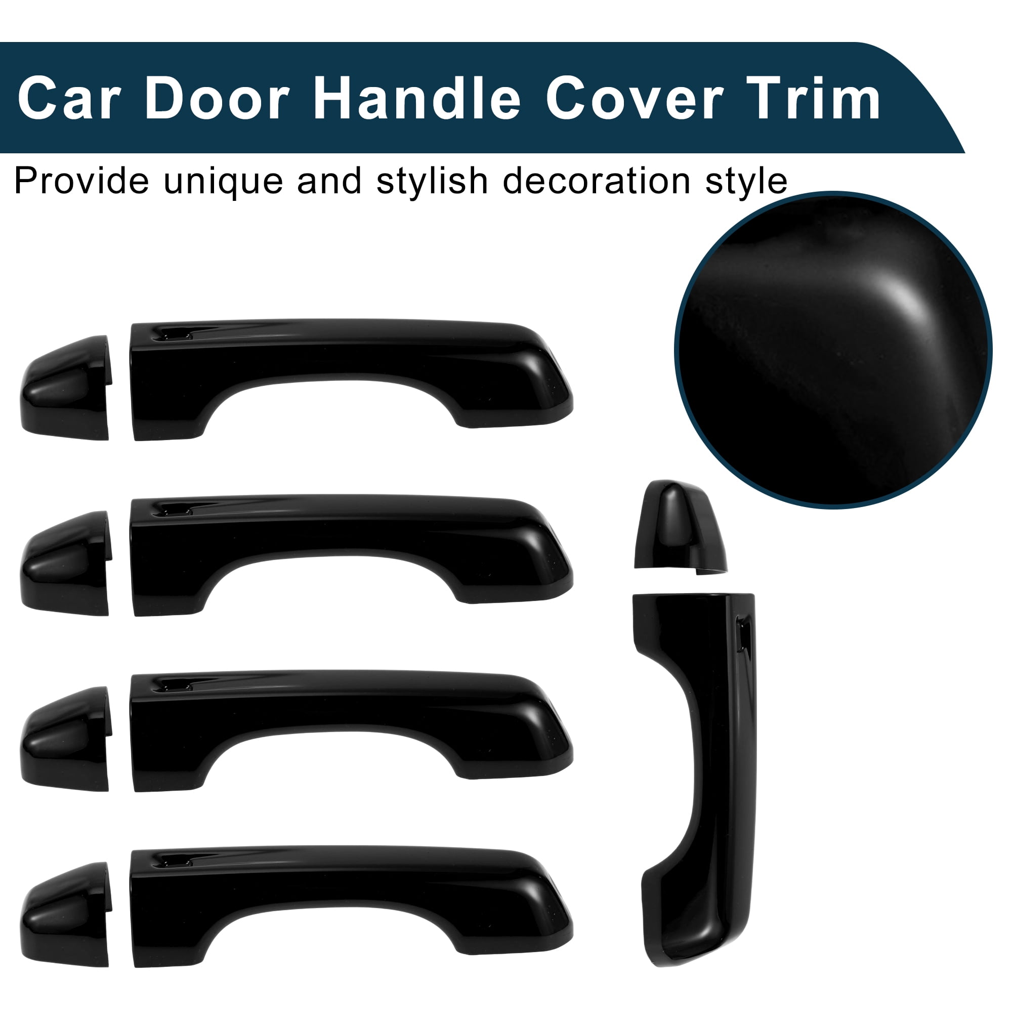 Unique Bargains Tailgate Handle Cover Trim for Jeep Wrangler JL JLU 2018-2021 Durable