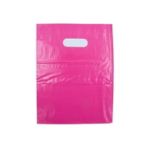 Hot Pink Merchandise Bags - Lightweight (9" x 12") - Pack of 1000 - Durable Plastic Gift Bags with Handles - Lightweight and Stylish Merchandise Bags for Shopping  Retail  Boutique  and Gifts