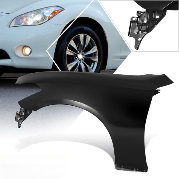 Front Driver Left Side Steel Fender Panel Black Fit For Infiniti M37 M56 Q70 2011-2019