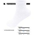 thumbnail image 3 of Jtbuh XLY 6 Pack-Women's Athletic Quarter Ankle Low Cut Cotton Socks Cushioned Sports Running, 3 of 4