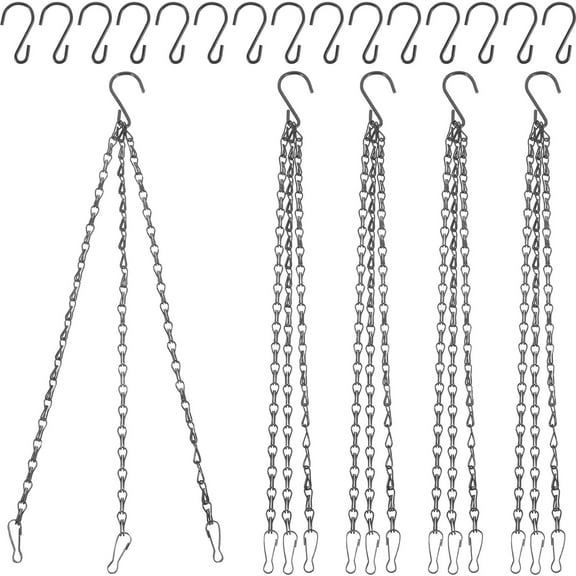 WORGEOUS  Hanging Basket Chandelier Black Flower Pot Chain Fine Workmanship Chains