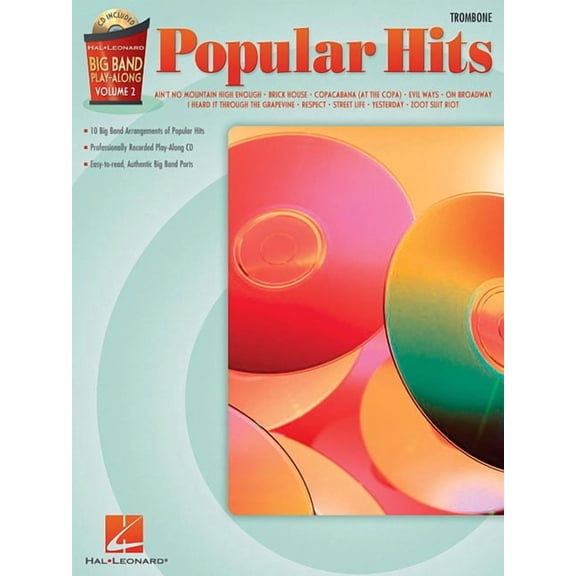 Hal Leonard Big Band Play-Along Popular Hits - Trombone: Big Band Play-Along Volume 2, Book 02, (Paperback)