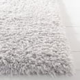 thumbnail image 4 of Safavieh Flokati Lavena Solid Polyester Shag Area Rug, Ivory/Gray, 5'3" x 7'6", 4 of 11